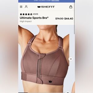 SHEFIT Ultimate Sports Bra in Rose